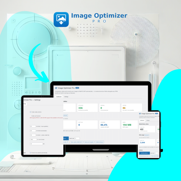 Image Optimizer Pro en varios dispositivos